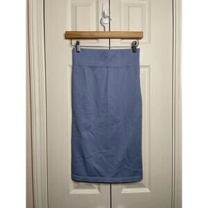 Balance Athletica Vitality Ribbed Pencil Skirt Purple Blue Womens Small
